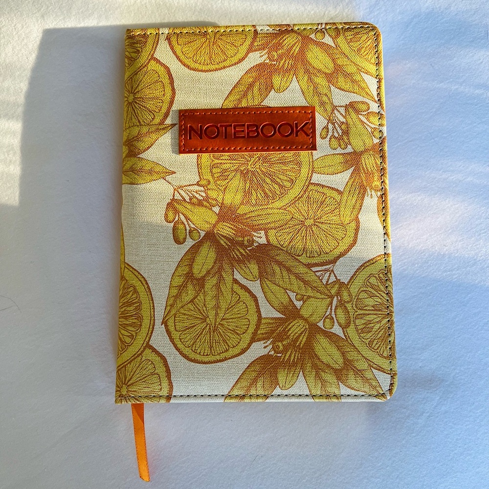 NWT Aida + Jade Faux Linen Notebook